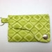 Tri-fold Credit Card / Business Card Holder/ Wallet/ Keyfob made w/ Designer fabric Solace in Moss