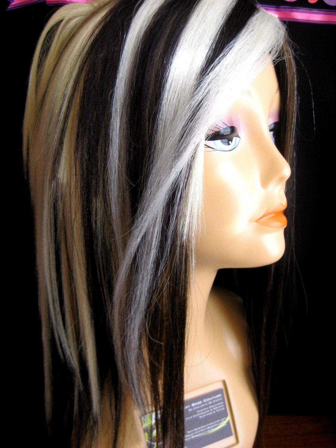 Black Hair And Blonde Streaks 68