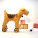 little TOFFEE Lakeland Terrier on vintage Meccano wheels