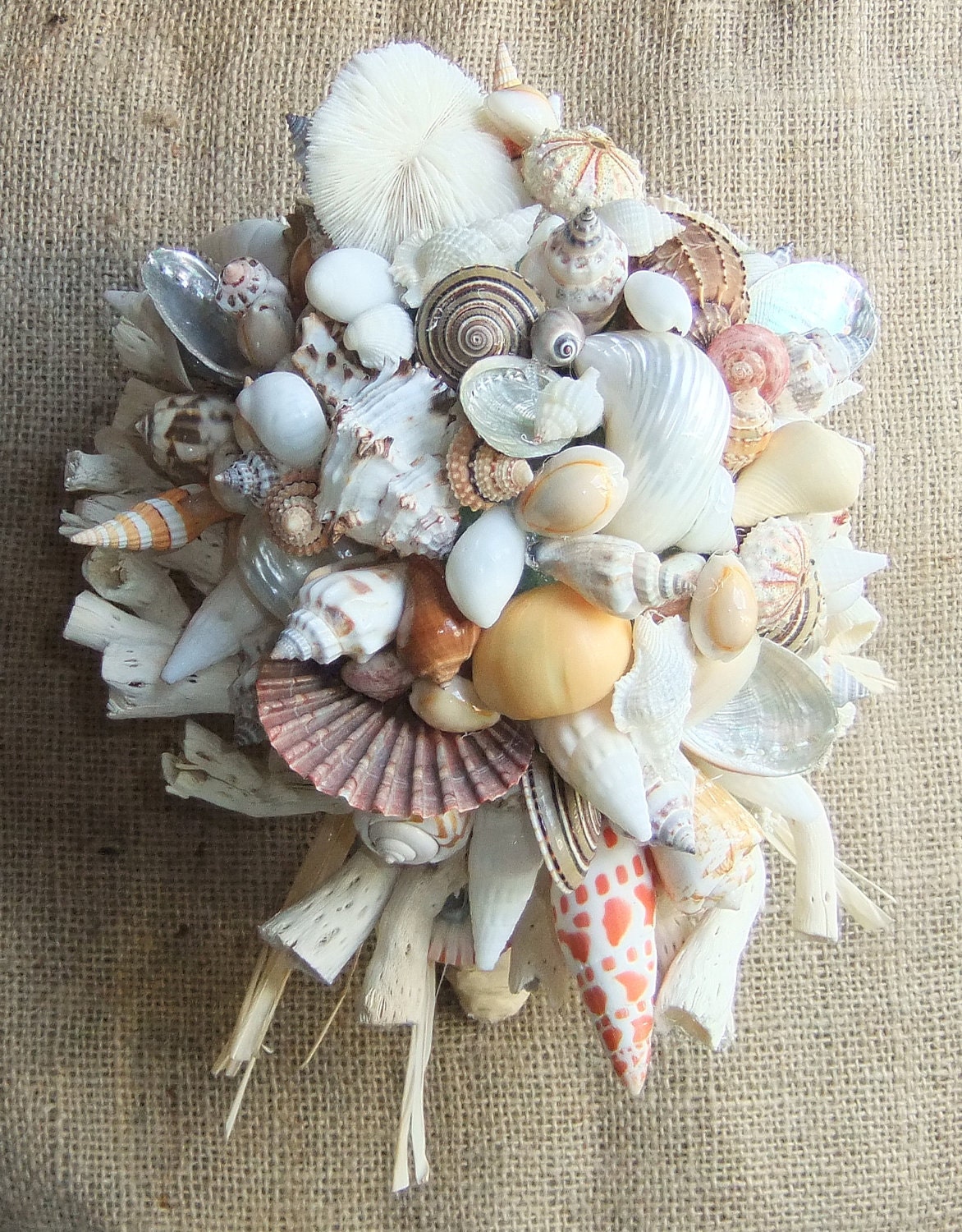 Beach Wedding Seashell Bouquet