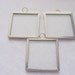 Lot of 3 Pieces 1 1/2 Inch Square Polished Chrome Memory Frame by Ranger