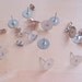 24 Pieces (12 Pairs) Earring Post 10mm Flat Pad With Butterfly Clutch Raw Finish Surgical