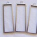 3 Pieces Rectangle Black Patina Photo Art Frame Pendant by Ranger