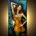Original Painting - Modern Abstract Art by SLAZO - Free Shipping for USA 24x48
