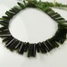 Tourmaline Stick Briolettes, AA, Faceted, 8-10mm (ET674)