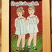 Original Mixed Media Collage in Frame -- Straight Strong Backs