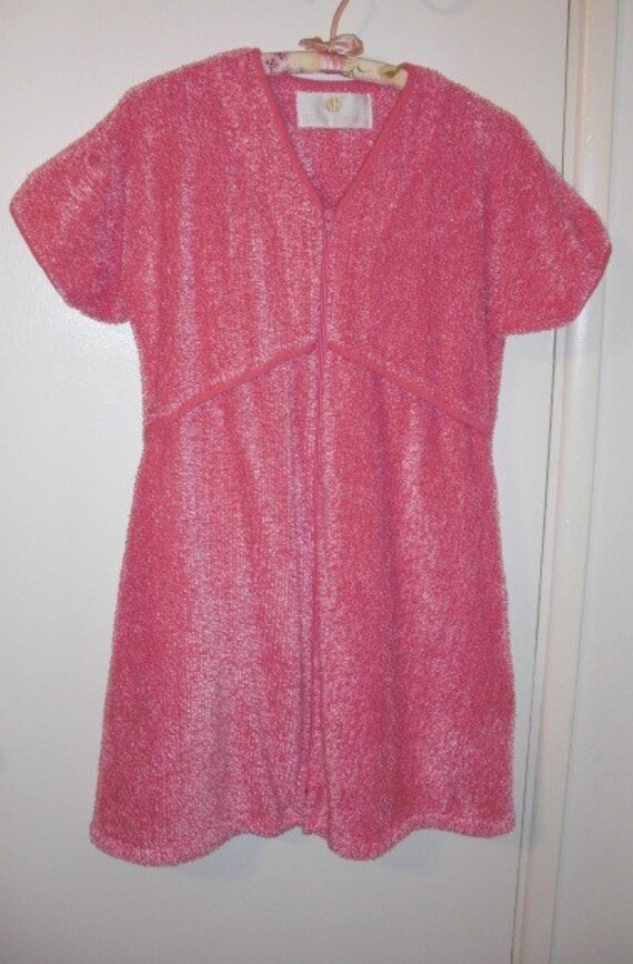 Vintage Stan Herman Short Chenille Robe