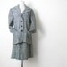 1960s Skirt Suit Black and white Check Suit M