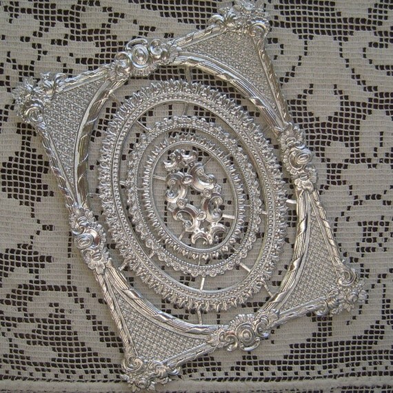 Dresden Silver Frames Made In Germany Extra Fancy Die Cut