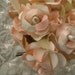 12 Handmade Paper Millinery Princess Roses In Peach And Ivory