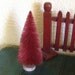 6 Inch Rose Pink Christmas Bottle Brush Tree For You To Embellish