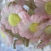 Fabric Millinery Flowers 12 Pink Daisies