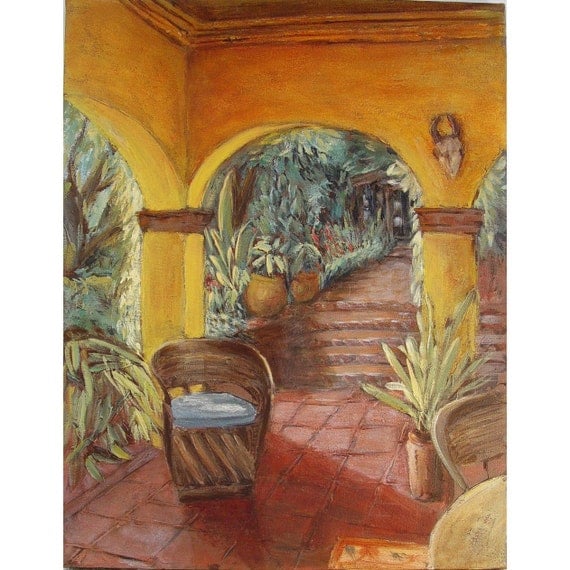 SALE Original Painting On Canvas Mexican Painting   Il 570xN.234643633 