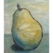 SALE - Waiting Pear 14 x 11, ORIGINAL PAINTING on canvas, abstract still life, includes Certificate of Authenticity