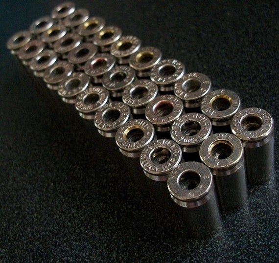 Bullet Shell Casings20 Nickel Silver Brass 9mm Bullet Shell