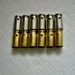 Bullet shell casing pendants, Lot of 12 Brass .40 Caliber Bullet Shell Casings 6 silver and 6 gold, Pre-drilled for jewelry....Lot 2B