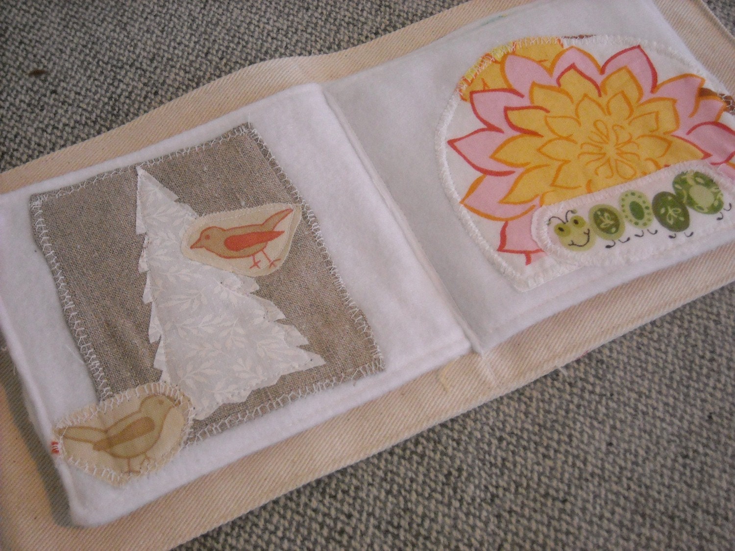 Soft Fabric Quiet Baby Book cotton canvas