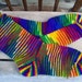 Hand Knit Socks Roy G Biv 1 pair fits US adult size 7 to 9 Fabulous Funky Footwear