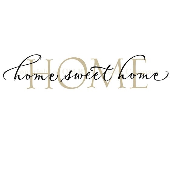 Items similar to Home Sweet Home Wall Decal Home Sweet Home Vinyl