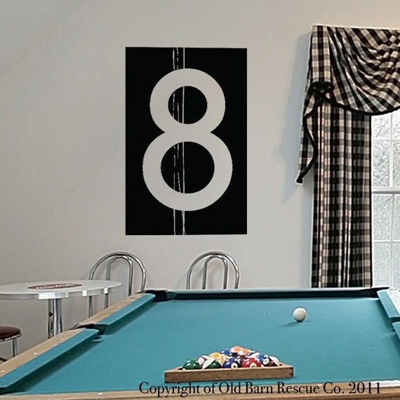 Items similar to Large Number Vinyl Wall Decal Sticker on Etsy