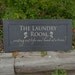 The Laundry Room Vinyl Sign on reclaimed wood