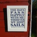 Sailing Sign on reclaimed wood