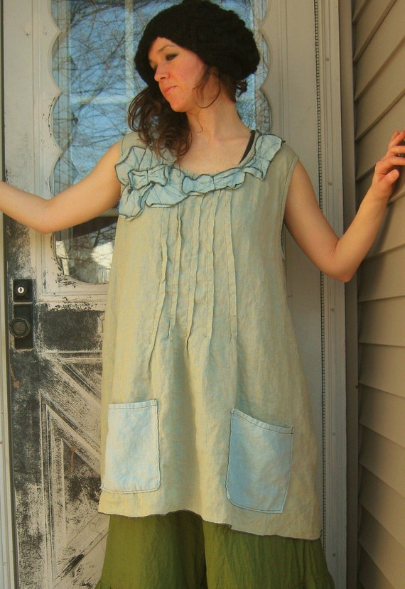 Petal Neck Smock by sarahclemensclothing on Etsy