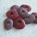 Ceramic beads cornflake - grenadine purple mix - 10 pcs - 2mk64