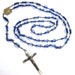 Antique Rosary Cobalt Blue Faceted Barrel Cut Crystals