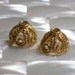Bead caps Gold plated filligree design set of 2