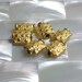 Gold plated Small decorative Copper beads (6)