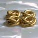 Gold Knot beads Matte Gold 10mm 1 set of 4pcs