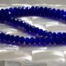6mm Chinese glass Crystal rondelles Sapphire blue 12 pcs