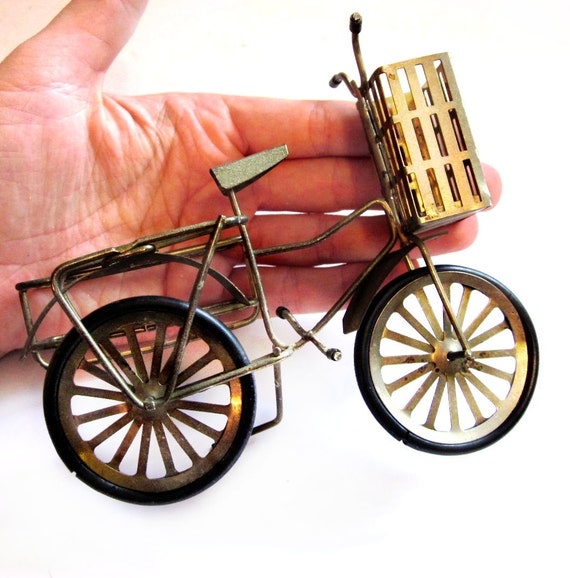 miniature bicycle figurines