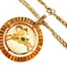 Vintage Gold Aries Ram Horoscope Pendant Chain Necklace / Costume Jewelry