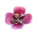 Tooled Leather Brooch, Pink Flower Pin