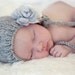 Custom Knit Bonnet Pom Pom Baby Hat