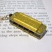 Mini Gold Toned Harmonica Necklace