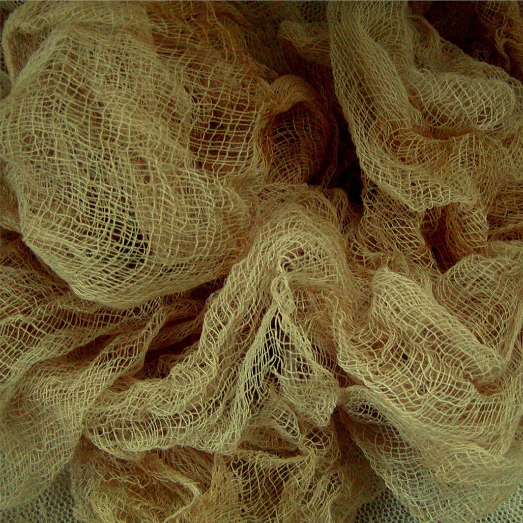 Tea Dyed Cheese Cloth Altered Art Supplies Maplenut from