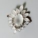 Vintage Rhinestone Brooch Frosted Open Back Stones