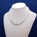 SALE-Pearl and Sapphire Strand Necklace June Birthstone September Birthstone 3rd 30th and 45th Anniversary Beadwork-Mirage