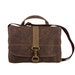 Kimball Satchel Brown Waxed Canvas and Antique Brass