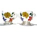 Vintage Cream and Sugar with Hand Painted Flowers