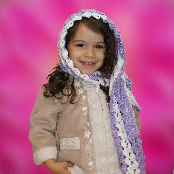 Crochet Scarf Etsy Hooded by etsy crochet Pattern hooded JacquiJCrochet on Babushka  scarf