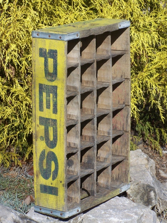 SALE Vintage Wooden Soda Crate by ShaneLilyRain on Etsy