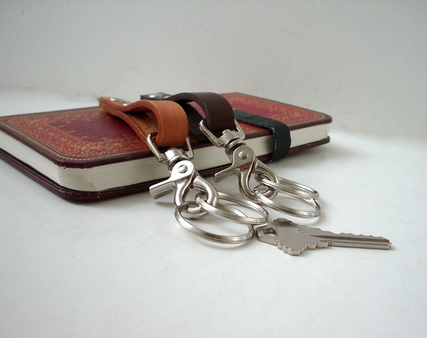 Leather Keychain for Men or Women Valet Key chain
