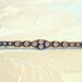 Vintage Bar Pin Brass Rhinestone Crystal