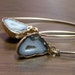 Half Geode Druzy Agate Earrings 24K Gold Dipped
