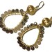 Swarovski Crystal Ombré Earrings Smokey Quartz Gold