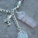 Fairy Pendulum with Rose Quartz Crystal and Clear Quartz Stone